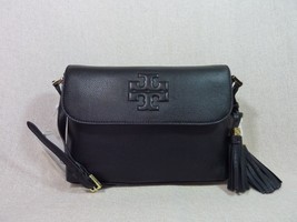 NEW Tory Burch Black Pebbled Leather Thea Messenger/Cross Body $435 - £320.10 GBP
