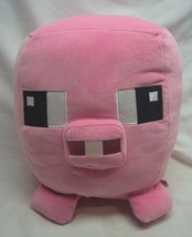 Mattel Mojang Minecraft Super Soft Pink Pig Pillow 10&quot; Plush Stuffed Animal Toy - £15.46 GBP