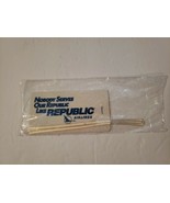 Vintage Republic Airlines Luggage Hang Bag Tag 1980s Original NOS New in... - £14.51 GBP