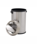 Design Trend Round Stainless Steel Napa Commercial Trash Can Swing Lid 6... - $2,962.39 MXN