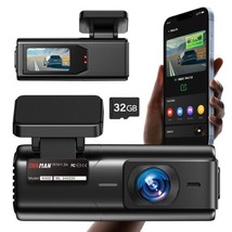 OVAMAN Dash Cam 2K 1440P 2K With Night Vision 24 Hours Parking Mode Free SD Card - £37.27 GBP