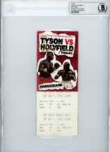 Mike Tyson Signed Authentic Ticket vs Holyfield 11/9/1996 COA BAS Autograph - £1,024.70 GBP