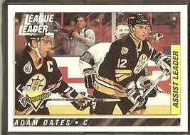 Boston Bruins Adam Oates League Leader w/ Ray Bourque 1993 Topps Premier #74  - £0.39 GBP