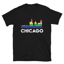 LGBT Flag Rainbow Shirt LGBT Chicago City Pride T-shirt - £16.07 GBP