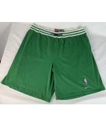 Vintage Nike Shorts Boston Celtics NBA Basketball Cotton Blend Men’s XL - £31.92 GBP