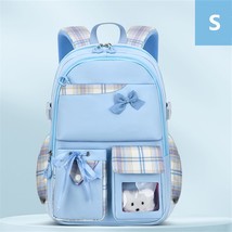 New Bowknot schoolbag for teenage girls High capacity orthopedic backpack  With  - £58.75 GBP