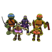 5 Action Figure Lot Teenage Mutant Ninja Turtles TMNT Leonardo Donatello Mikey - £23.35 GBP