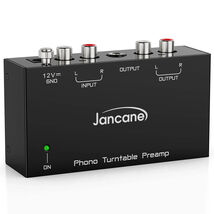 Jancane Phono Preamp for Turntable- Mini Electronic Audio Stereo Black - $18.99