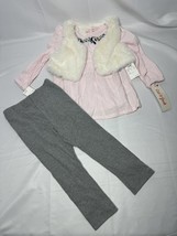 NWT-Baby girl Cat &amp; Jack 3 pc outfit-sz 18 months - £10.96 GBP