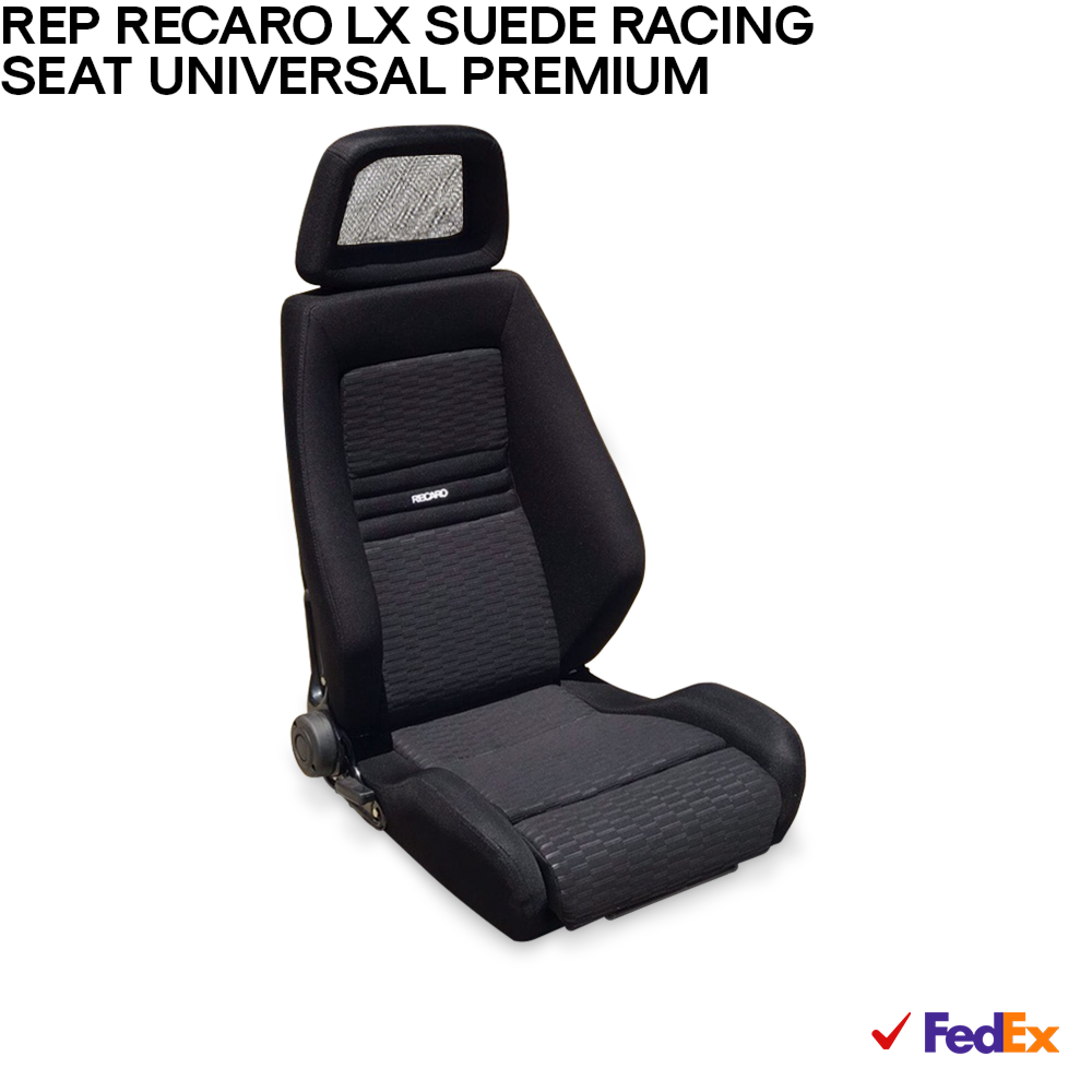 PREMIUM UNIVERSAL SQUARE RECARO LX SUEDE RACING SEAT - $1,250.00