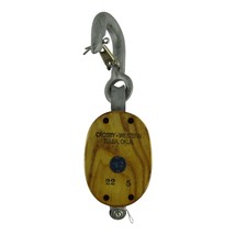 Crosby-Western HS-22-B Block Tackle Single Pulley - 2” Wheels With Latch - $29.02