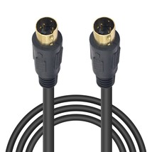 S-Video Cable 9.8Ft,Mini Din 4 Pin S-Video Cable Male To Male Gold Plated 4 Pin  - £20.50 GBP