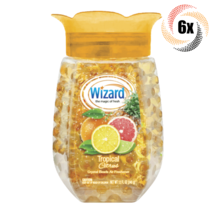 6x Jars Wizard Tropical Citrus Scent Air Freshener Crystal Beads | 12oz - £22.41 GBP