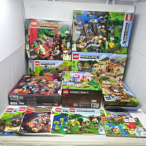 Lego Minecraft Empty Boxes 21169 21160 21166 21176 21163 21170 21167 Lot Manuals - £49.94 GBP
