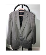 Haggar Men&#39;s Blazer Size 42S, Gray Black Wool Tweed Sport Coat, Winter B... - £15.62 GBP