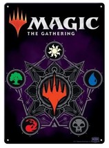 Magic the Gathering Game Mana Symbols Metal Sign Poster 8.25 x 11.5 NEW SEALED - £4.74 GBP