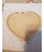 Pampered Chef Clay Cookie Mold Gardens Of The Heart Vintage 1996 - $1.97