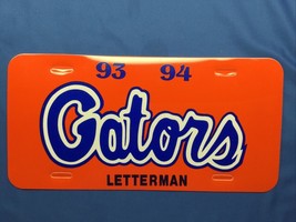 Florida Gators Plastic License Plate 1993 1994 Booster Football Plastic NOS NEW - $24.73