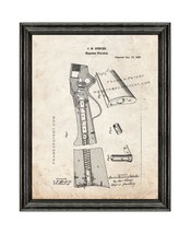 Magazine firearm Patent Print Old Look with Black Wood Frame - £19.94 GBP+