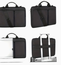Business Travel Messenger Bag 15.6 in Laptop Heavily Padded Zip Pocket - £30.89 GBP