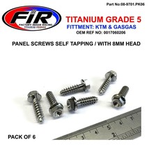 titanium plastics screws self tapping 8mm head 2017 450 SX-F FACTORY EDI... - £32.53 GBP