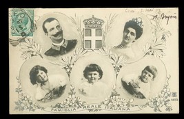 Vintage Postcard RPPC 1907 Italy Royal Family Portrait King Victor Queen Kids - £19.39 GBP
