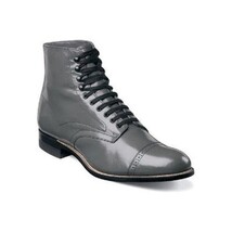 Men Leather Stacy Adams Madison Ankle Boot Biscuit High top 00015-10 Gray image 10