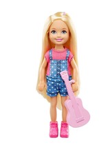 Barbie Club Chelsea Kelly And Friends Blonde Hair Girl Doll  Campfire Fun Guitar - £27.85 GBP