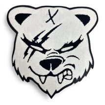 Lot of 12 New Embroidered Iron-on Angry Bear Large Patches - $27.75 CAD
