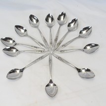 Oneida Our Rose SSS Oval Soup Spoons 6 3/4&quot; Stainless Lot of 12 - $29.39