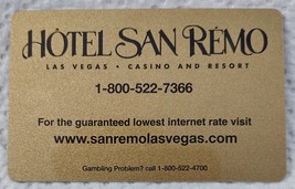 San Remo Las Vegas Hotel Room Key, vintage - $4.95