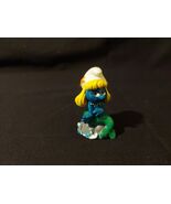 Smurfs 20142 Mermaid Smurfette Smurf Rare Vintage Figure PVC Toy 80s Fig... - $58.90