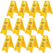 VEVOR 12 Pack Caution Wet Floor Sign 25-Inch Yellow Wet Floor Sign Doubl... - $105.44