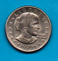 1979 D Susan B. Anthony Dollar - Circulated - Moderate Wear  About XF - $5.99