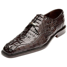 Belvedere Mens Dress formal Shoes Chapo Genuine Crocodile Brown 1465 image 2