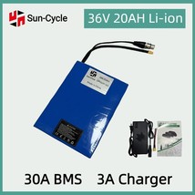 36V 20Ah Lithium Ion Ebike Battery Electric Bicycle Charger 1000W BMS Mo... - £141.99 GBP