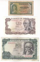Spain, Set of 3, All Different Issues Banknote Collection - $33.19