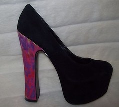 DV8 by Dolce Vita Vixen Platform Pump Heel in black Suede new 8.5 - $50.12