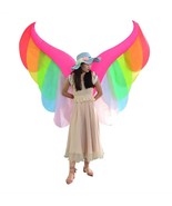 Inflatable Rainbow Butterfly Wings Halloween Costume or Costplay - $43.85 CAD