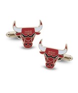 CHICAGO BULLS CUFFLINKS Illinois Basketball Team Sports Fan NEW w GIFT BAG - $16.95