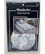 Lilacs WonderArt Stamped Quilt Block kit 16&quot; x 16&quot; - $12.87