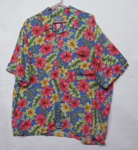Vintage Reyn Spooner Joe Kealoha Hawaiian Shirt Hibiscus Floral Print Sz XL XXL - £26.53 GBP