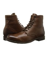Handmade Men&#39;s lace up vintage brown ankle boot, Men antique brown biker... - $3,317.03 MXN+