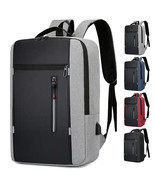 17&quot; Large Slim Laptop Backpack Waterproof Business Travel Bag w/ USB Cha... - £13.36 GBP