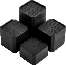 8 Pack Bed Risers, 2 Inch Heavy Duty Furniture Lifters, Stackable Square Couch R - £19.92 GBP
