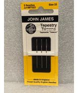 John James Size 23 Tapestry Tweens (3 Needles in Pack) *NEW* OR1 - €6,89 EUR