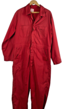 Vintage Topp Master Coveralls Size 42 Regular Mens Red Jumpsuit Mechanic... - £73.24 GBP