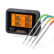 Wi-Fi Bluetooth Grill Thermometer, Wireless BBQ Thermometer with 4 Probes - $427.97