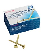 Officemate Roundhead Fastener 2&quot; Shank 1/2&quot; Head Brass Plated 99817 - £18.09 GBP
