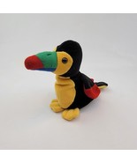 Kuddle Me Toys Plush Bird Toucan 6 Inches Tall Colorful Stuffed Animal - £2.97 GBP